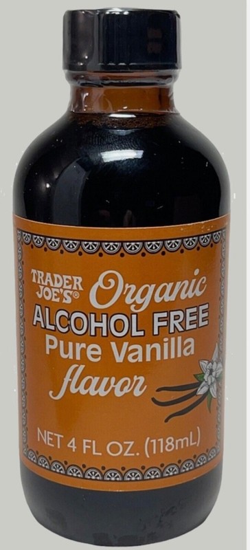 New Trader Joe’s Organic Alcohol Free Pure Vanilla Flavor 4 fl oz Each