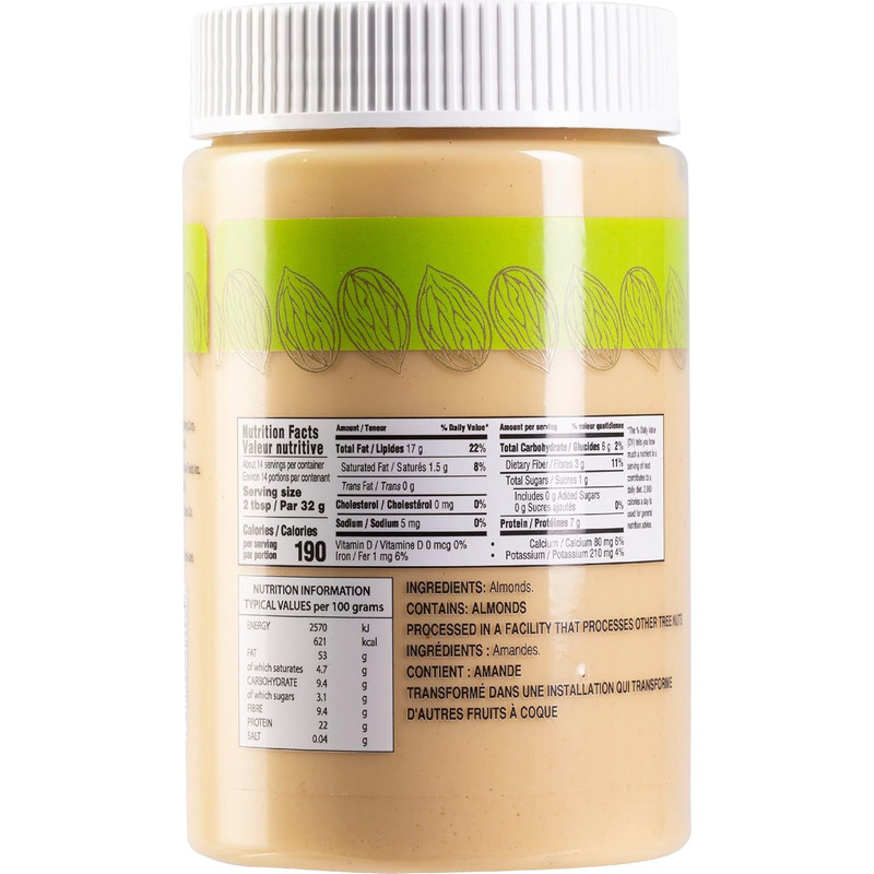 Pure Blanched Almond Butter, 16oz (2 Pack) | Non GMO | Rich, Smooth & Creamy Tex gallery