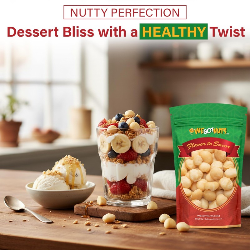 Raw Deluxe Macadamia Nuts 4 lbs Shelled & Unsalted Premium Quality Kosher R... gallery