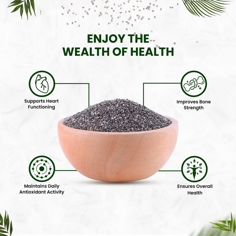 Himalayan Organics Certified Organic Chia Seeds 200g FS gallery