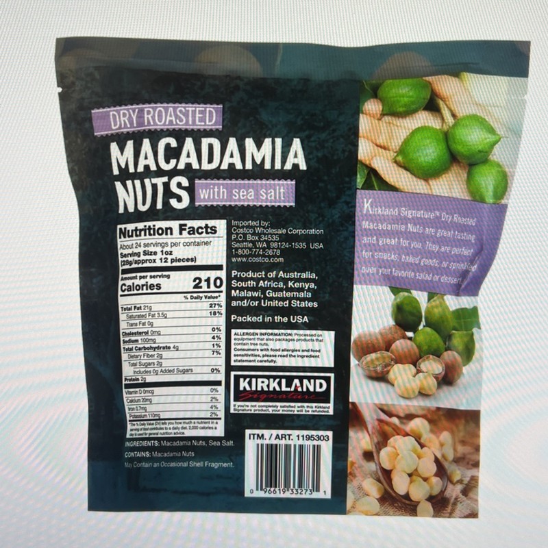 Kirkland Signature Macadamia Nuts 1.5 Lbs Bag gallery