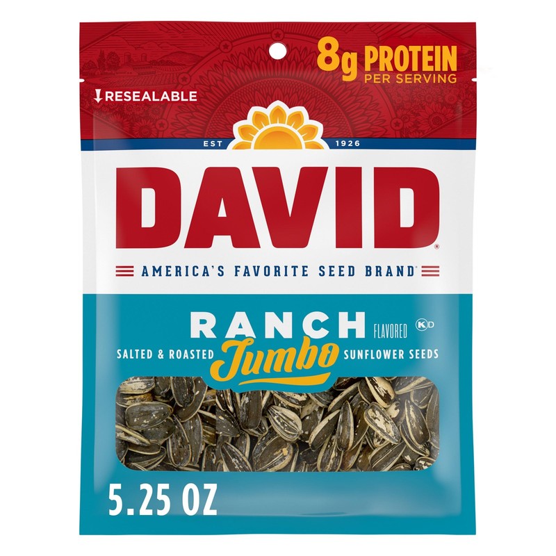 SEEDS Roasted and Salted Ranch Jumbo Sunflower Seeds, Keto Friendly, 5.25 oz,...