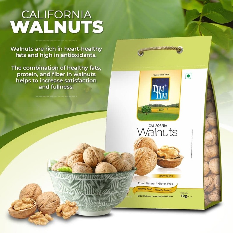 Tim Tim Jumbo Walnuts 500g | Inshell Akhrot | Healthy Dry Fruit Snack gallery