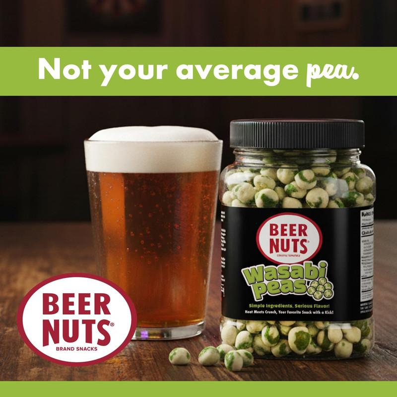 Beer Nuts Wasabi Peas, Heat Meets Crunch, Your Favorite Snack with a Kick, Ameri gallery