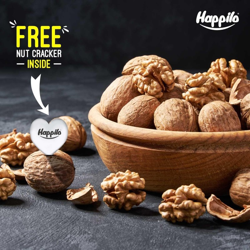 Happilo Premium 100% Natural inshell walnuts 500g : Large Size : Omega-3 & Iron gallery