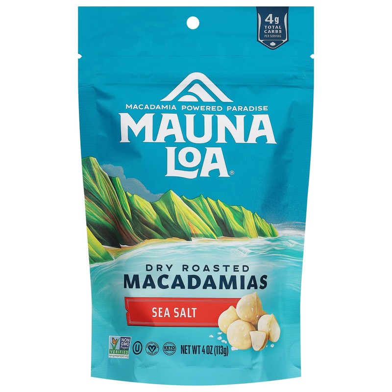 (2 pack) Mauna Loa Sea Salt Macadamia Nuts - 4oz Bag gallery