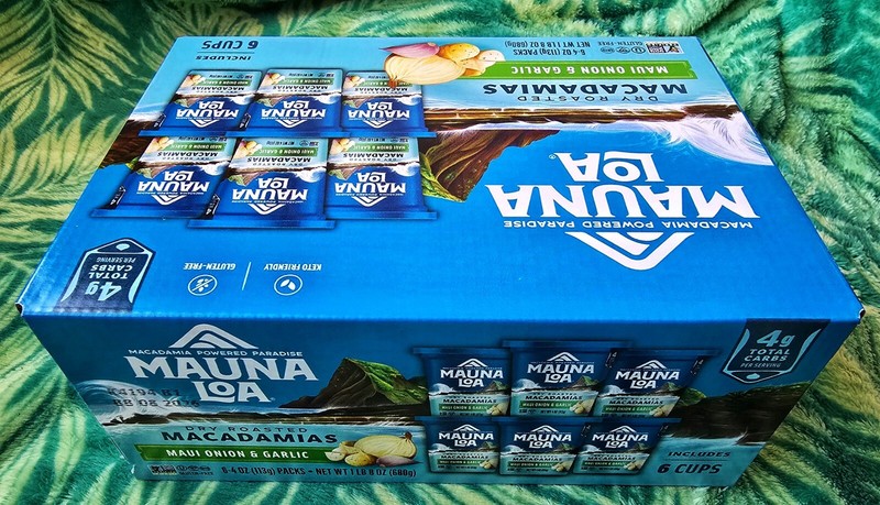 NEW Mauna Loa - Dry Roasted Macadamia - Maui Onion & Garlic - 6 Cups Per Pack gallery