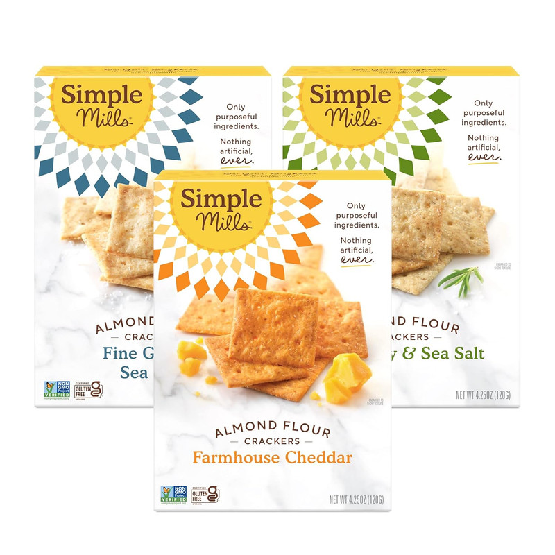 Best Snacks Variety Pack, Sea Salt Almond Flour Crackers, Honey Cinnamon Sweet T gallery