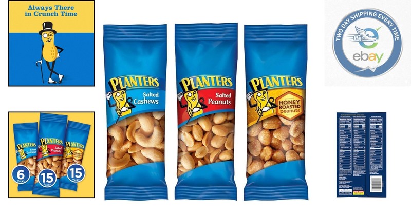 Kosher Snack Variety: Salted Cashews, Peanuts & Honey Roasted, 36 Count gallery