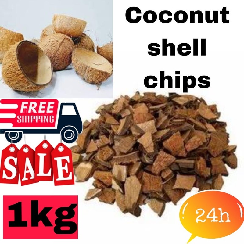 COCONUT SHELL CHIPS ECO FRIENDLY 100% NATURAL PURE PRODUCT SRI LANKA 1kg