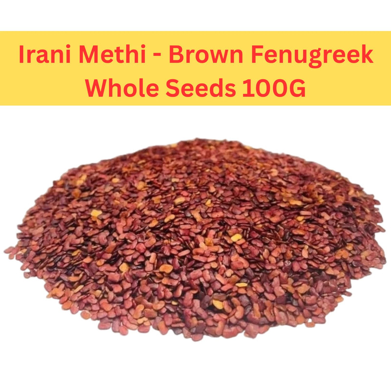 Organic Irani Methi Brown Fenugreek Whole Seeds 100 Gm