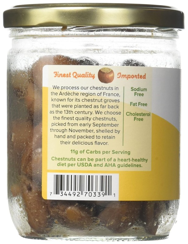 La Forestière Whole Roasted Chestnuts, Ready-to-Eat Snack, Pack of 2 (7.4 oz) gallery