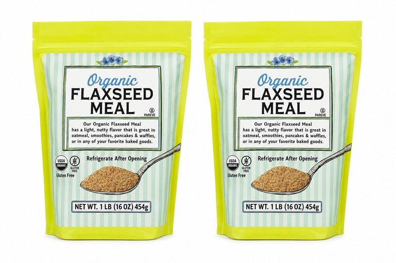 Trader Joes Organic Flax Seed Meal 1 Lb, 2 PK