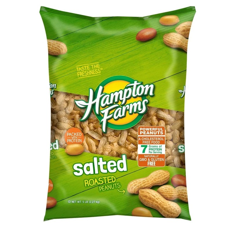 2-Pack Hampton Farms Salted In-Shell Peanuts - 5 lbs. Each. Free Shipping gallery