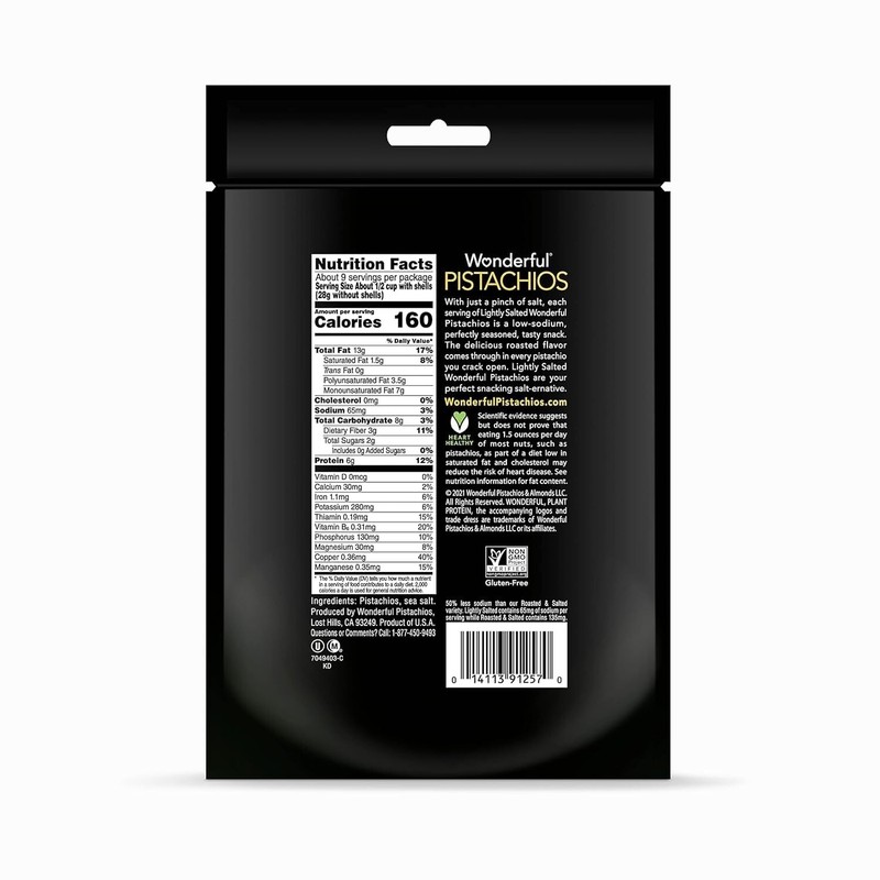 Wonderful Pistachios In Shell, Lightly Salted Nuts, 16 Ounce Resealable Bag -... gallery
