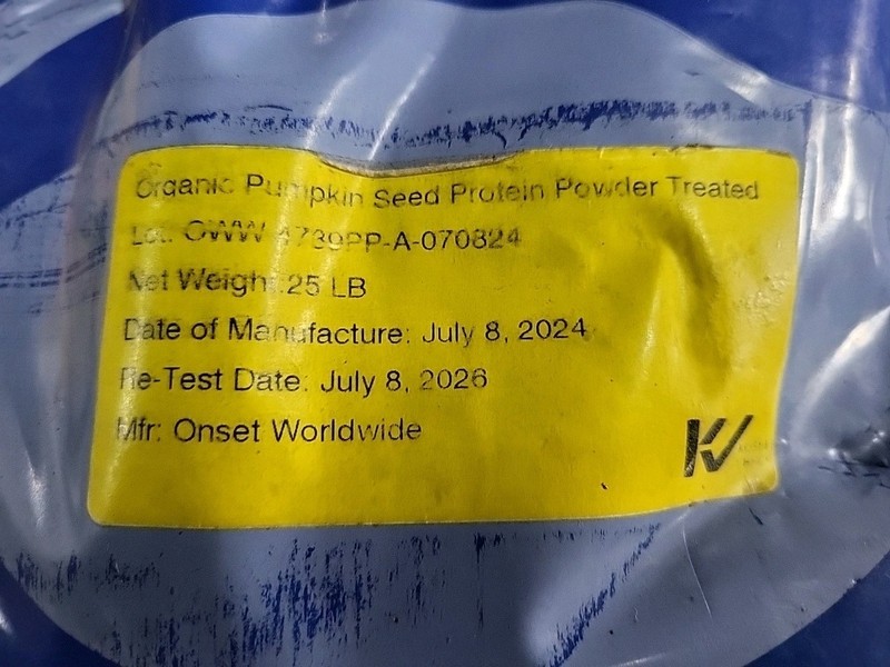Onset Worldwide Org. Pumpkin Seed Protein Powder*60% Protein*25lb.*Free Shipping gallery