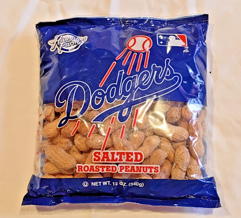 Hampton Farms Team Logo MLB salted roasted peanuts Los Angles Dodgers