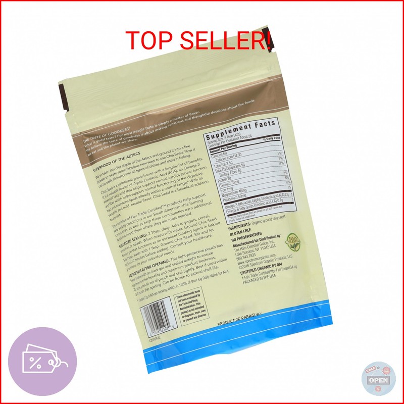 Spectrum Essentials Organic Ground Chia Seed, 10 oz gallery