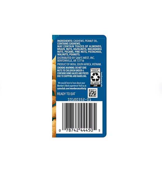 Member’s Mark Unsalted Whole Cashews (33 oz) GREAT DEAL AND GREAT SERVICE! gallery