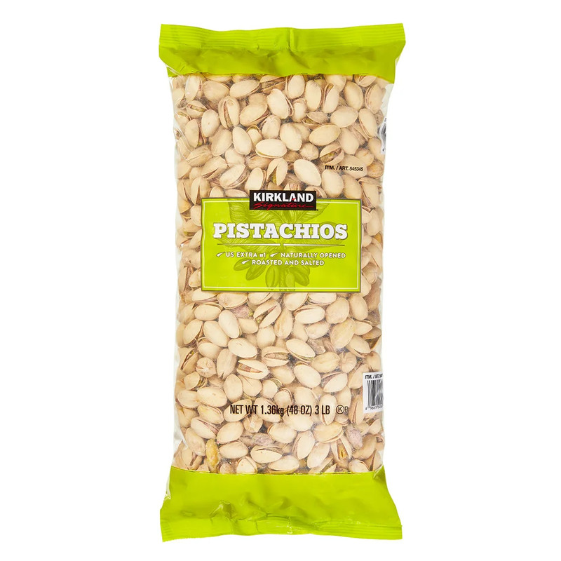 2 Packs Kirkland Signature In-Shell Pistachios 48 oz Each Pack = 6 lbs gallery