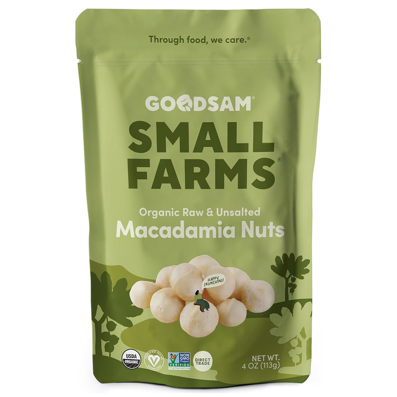 Small Farms Organic Raw Macadamia Nuts 1.5Lb | Creamy & Buttery | One Ingredient gallery