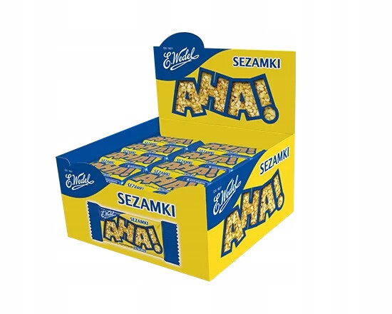 E.Wedel AHA! Full Sesame Seeds Box of 40 x 27.2 g / 38.4oz