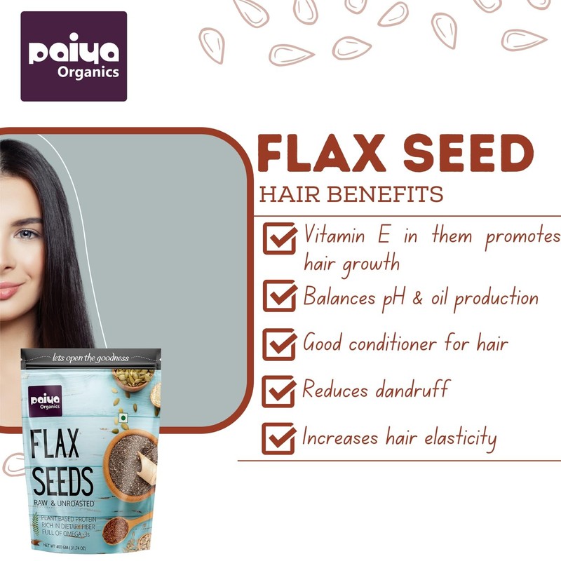 Paiya Organics Flax Seeds 900gm gallery