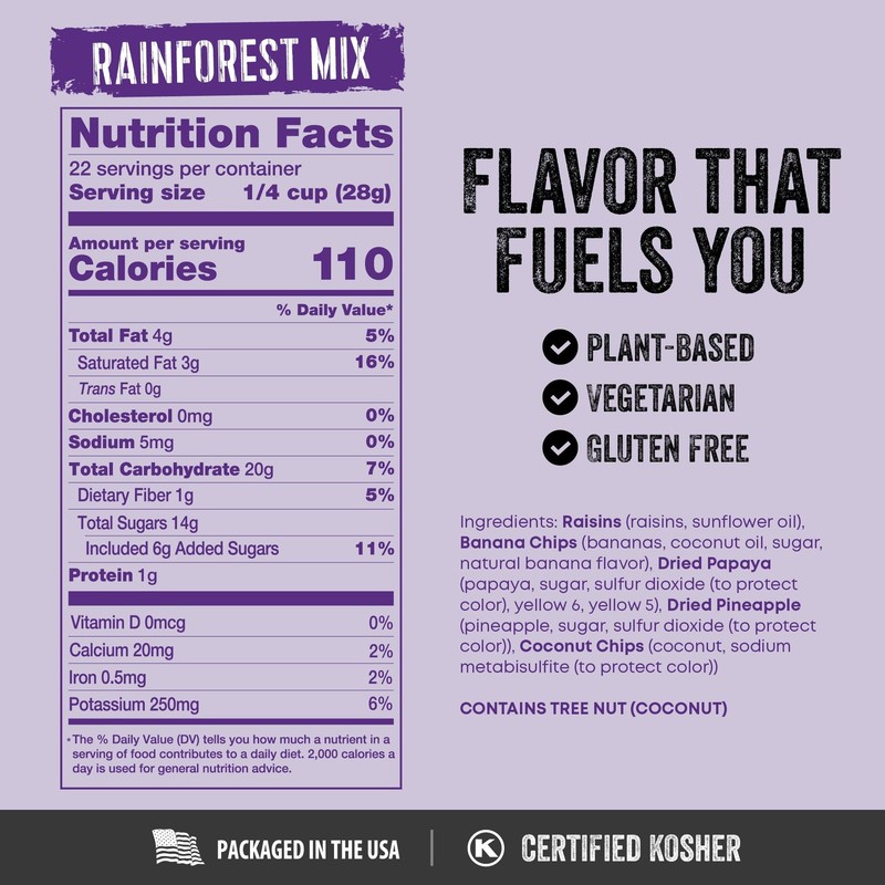 Trail Mix Tropical Rainforest 22oz Bulk Family Size Gluten Free Large Rainforest gallery