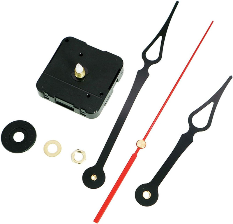 Deevoka Wall Clock Movement, 24-Hour Clock DIY Replacement Repair Kit Parts - Ha