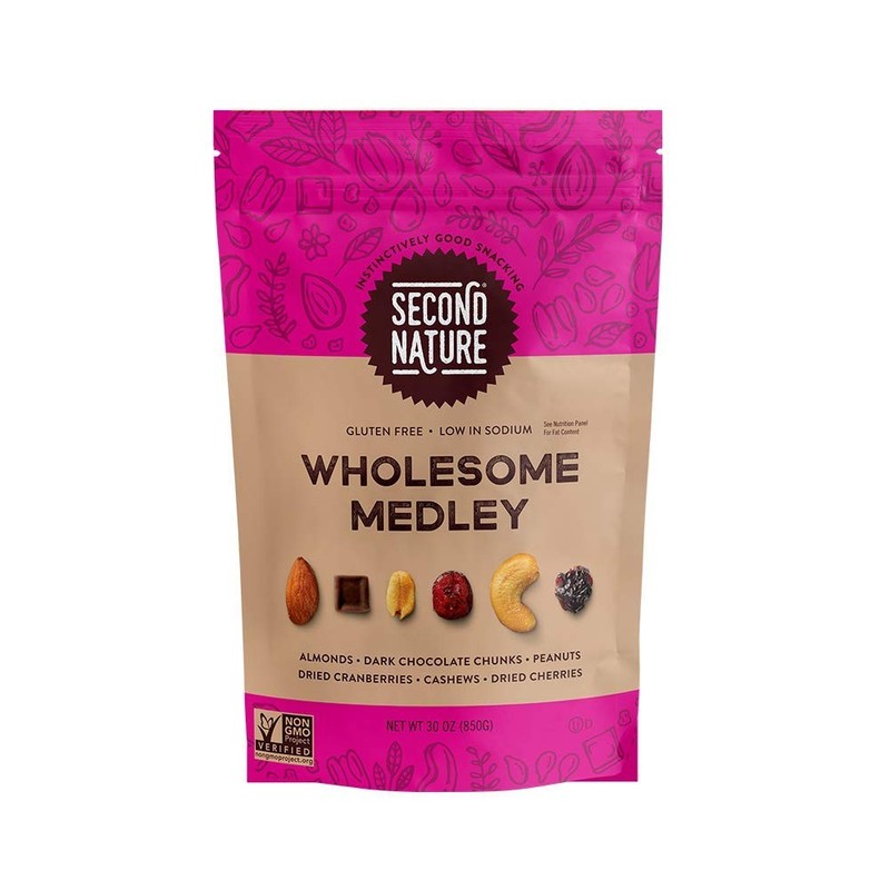 Wholesome Medley Trail Mix - Healthy Nuts Snacks Blend - 30 oz Resealable Pouch