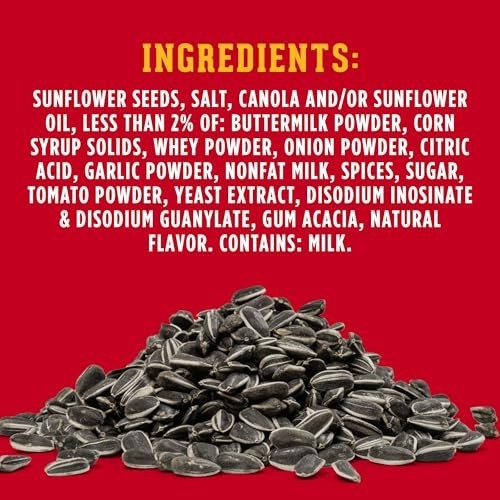 Jumbo Sunflower Seeds Ranch Flavor 5.25 oz Bag Salted Roasted Keto Snack gallery
