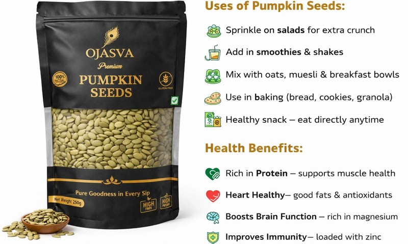 Pumpkin Seeds Raw Healthy Snack High Protein Natural Superfood 8.8 oz gallery