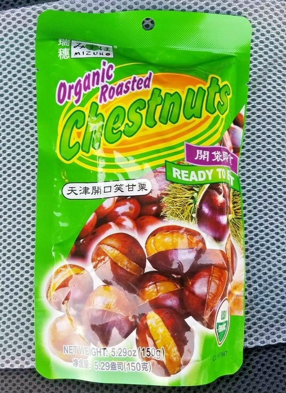 MIZUHO ORGANIC ROASTED CHESTNUTS 150G READY TO EAT
