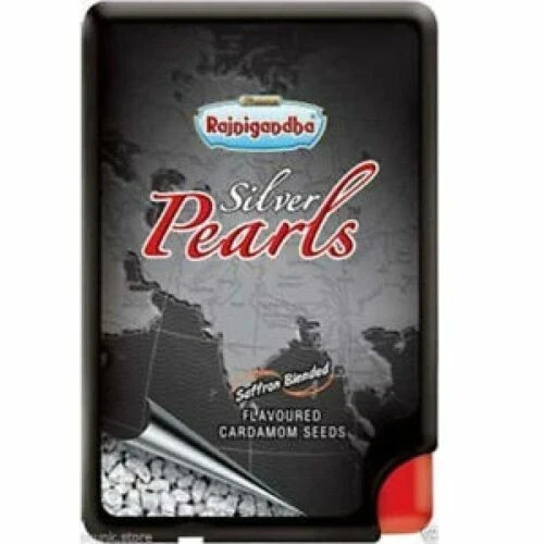 Rajnigandha Mouth Freshener Silver Pearls Flavored Cardamom Seed 5.75g Set Of 5 gallery