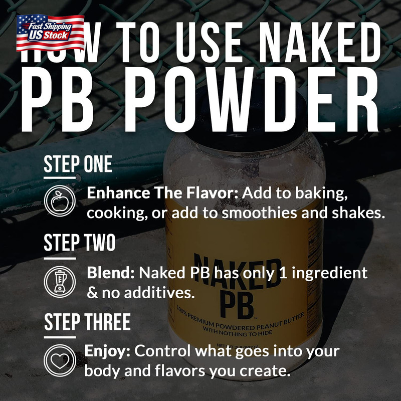 2 LB Powdered Peanut Butter from US Farms – Bulk, Only 1 Ingredient - Roasted Pe gallery