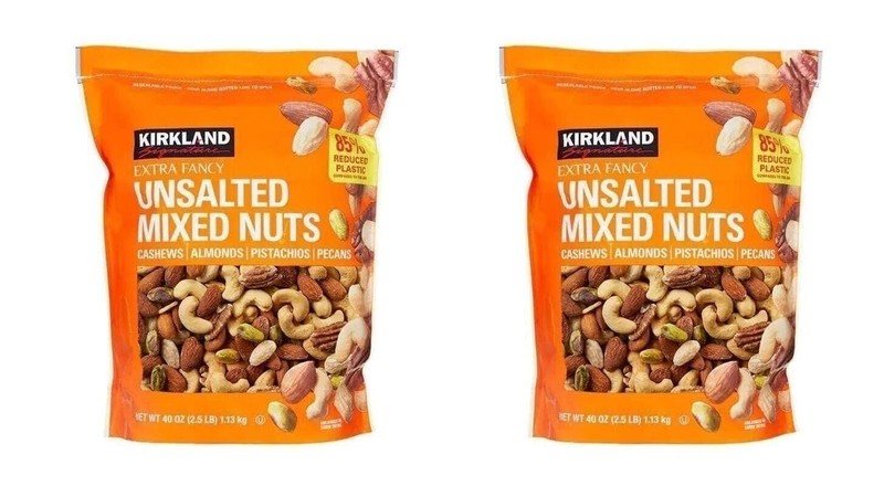 Kirkland Signature Extra Fancy Unsalted Mixed Nuts, 40 Ounces (2 Pack)