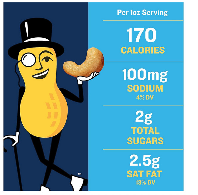 PLANTERS Deluxe Lightly Salted Cashews 1lb 2.25oz gallery