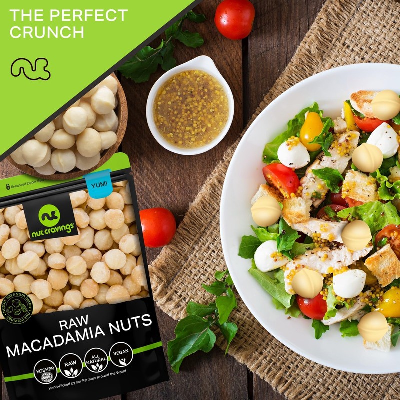 - Raw Macadamia Nuts, Unsalted, Shelled, (8oz - 1 Pack) Bulk Nuts Packed Fres... gallery