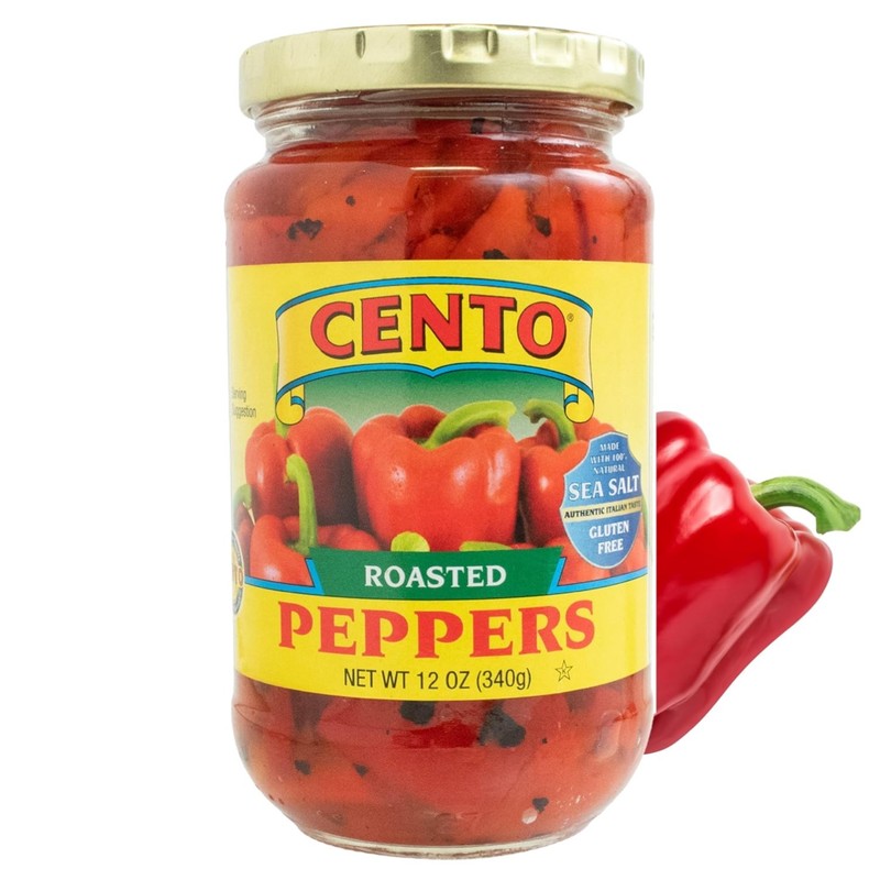Roasted Peppers Jarred Fire-Roasted California Red Bell Peppers 12 Oz