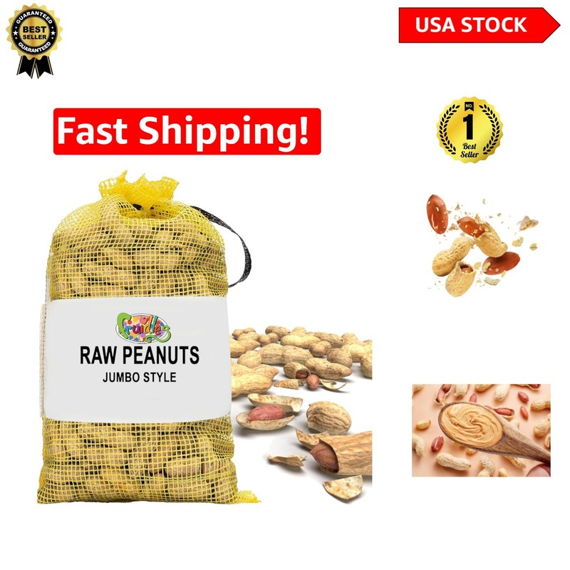 Fancy Grade Raw In-Shell Peanuts 32 Oz – Ideal for Backyard Squirrels & Birds