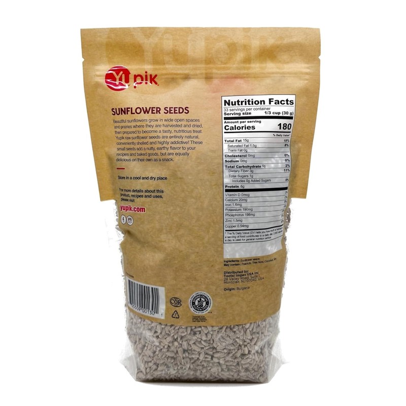 Shelled Sunflower Seeds, 70.4 oz x 2