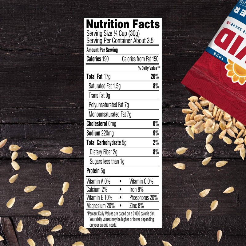 Satisfy Your Hunger with DAVID Roasted Sunflower Kernels 3.75 oz for Snacking! gallery