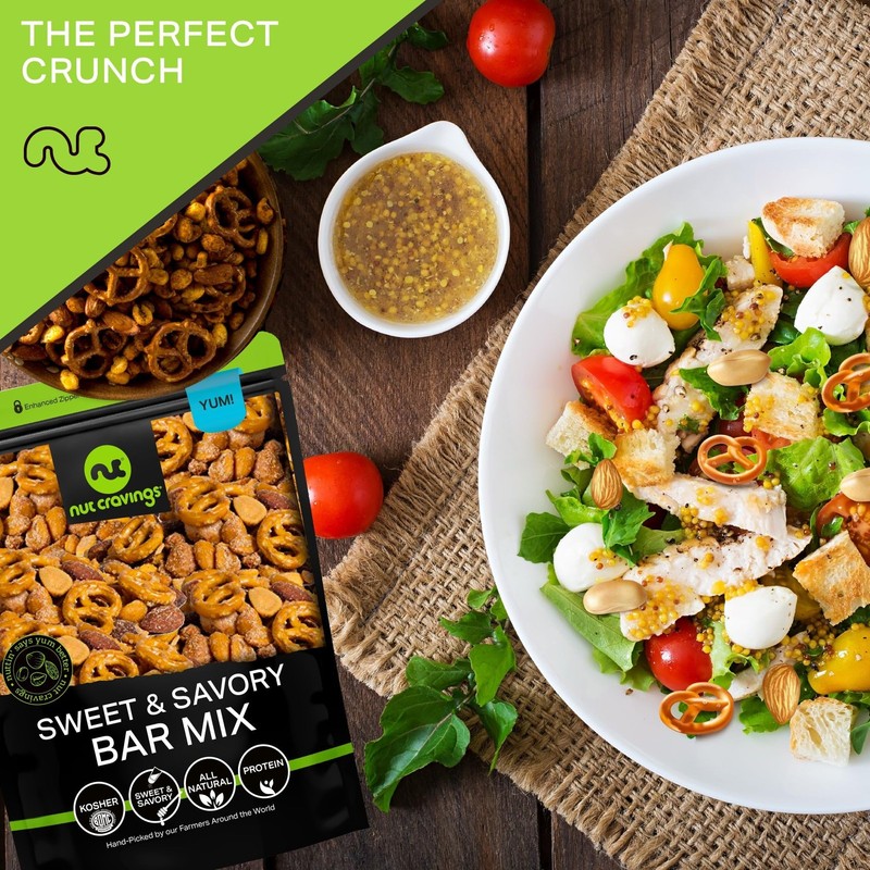 - Party Bar Nut Mix, Sweet & Savory Pub Snack - Smoked Almonds, Pretzels, Tof... gallery