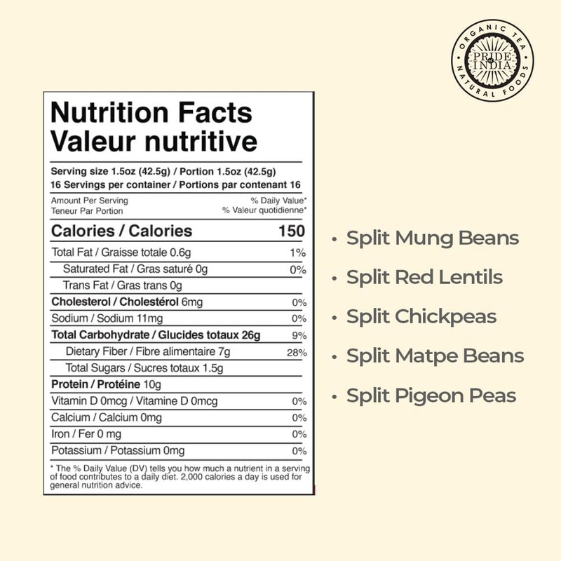 Panchratna Dal Mix 1.5 lb Indian Lentil and Bean Blend High Protein Vegan Gluten gallery