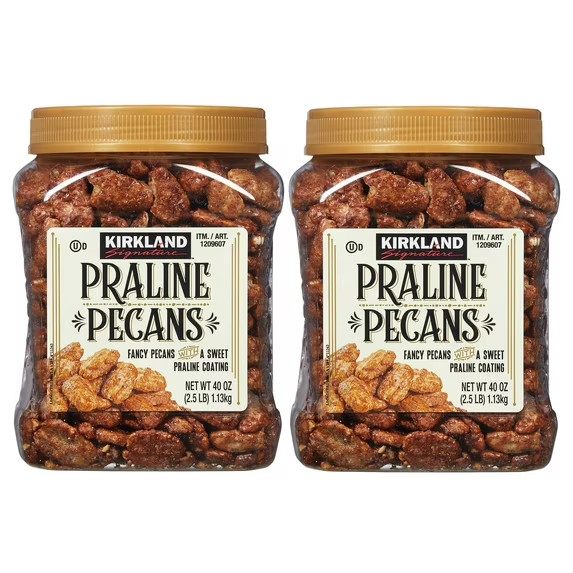 2-PACK Kirkland Signature Praline Pecans 40 oz Each Pack Exp 09/26