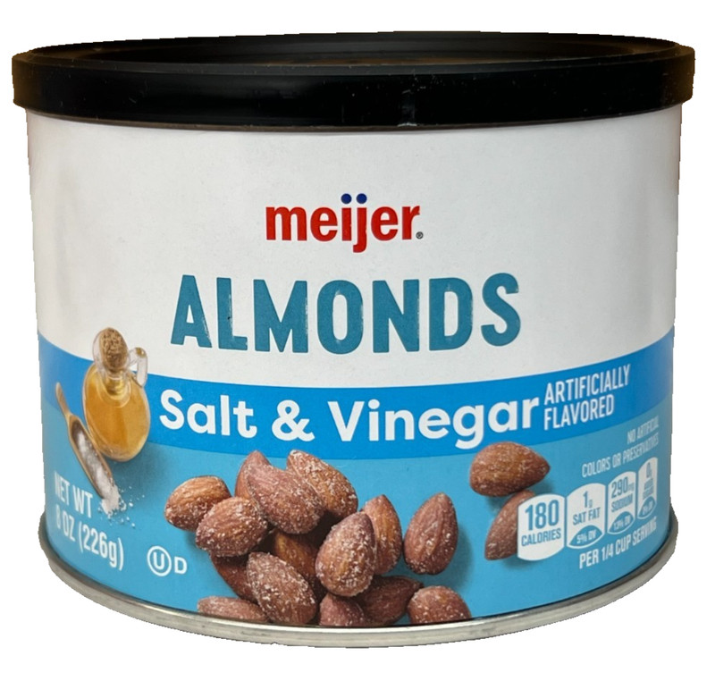 Meijer Roasted Salt & Vinegar Flavored Almonds 8 oz