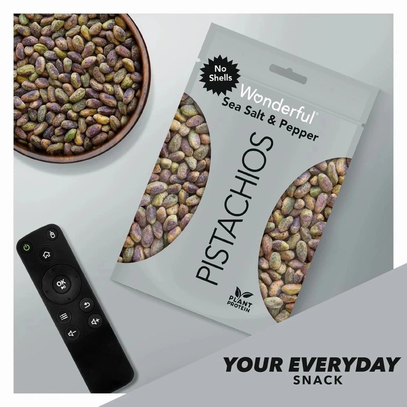 Wonderful Pistachios No Shells Sea Salt & Pepper Nuts, 11 Ounce Bag gallery