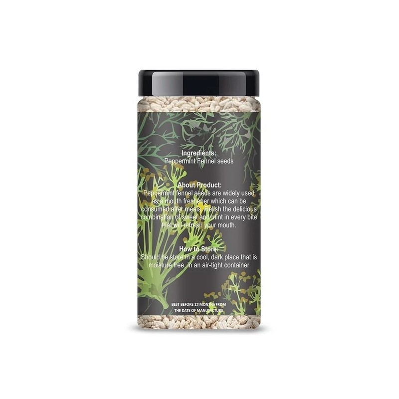 ManHar Organics White Peppermint Fennel Seeds 200g gallery