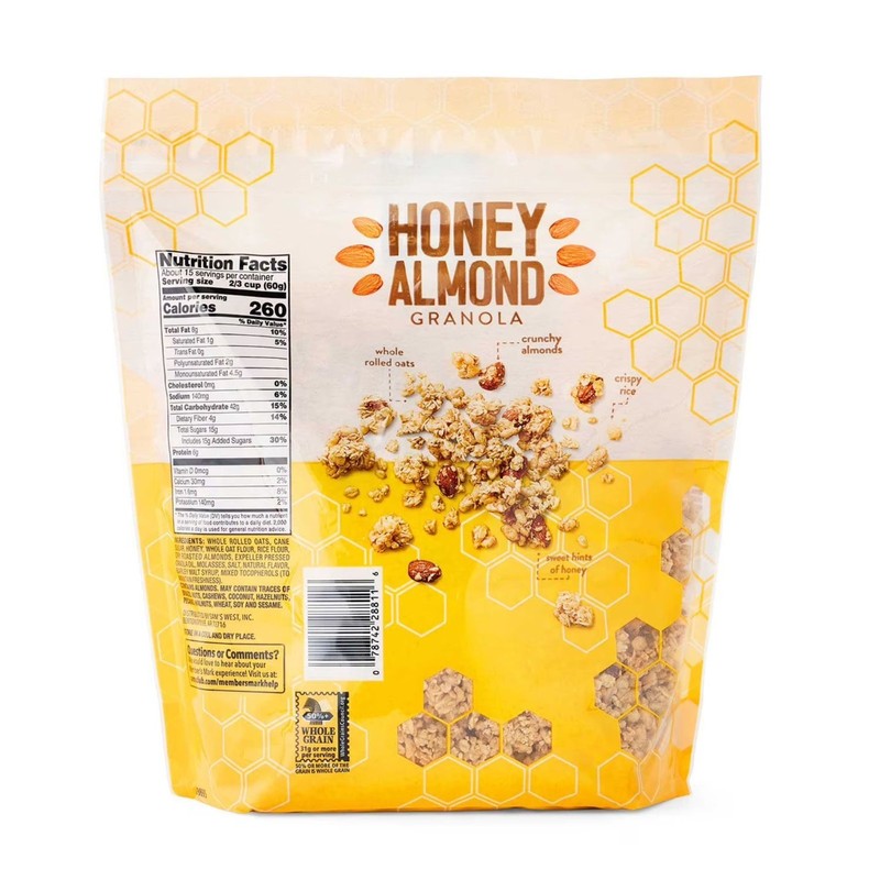 Member's Mark Honey Almond Granola, 32 oz. - 3 PACK gallery