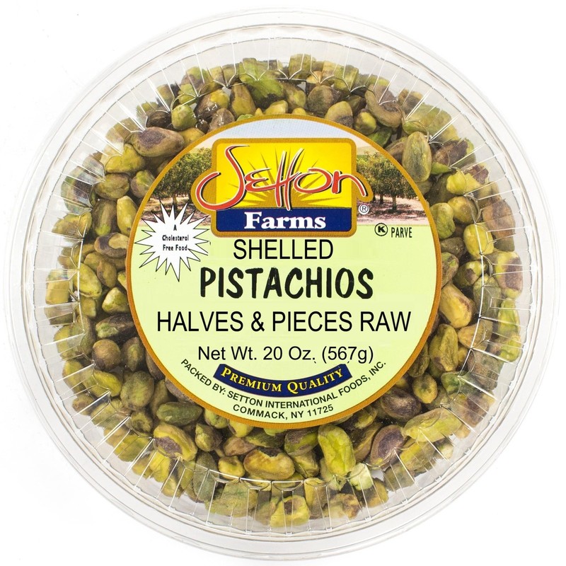 Setton Farms Shelled Pistachio Kernels, Halves & Pieces Raw, 20 Ounce No Shel…